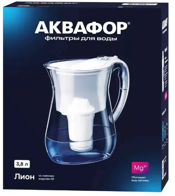 Кувшин Аквафор P144A5FM белый 3.8л. — миниатюра 2