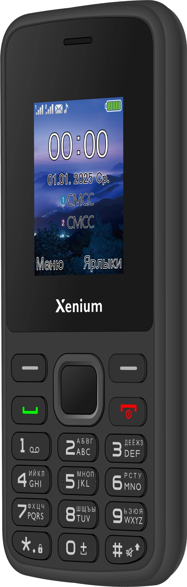 Мобильный телефон Xenium 175 X черный моноблок 2Sim 1.77" 128x160 Nucleus GSM900/1800 MP3 FM — миниатюра 3