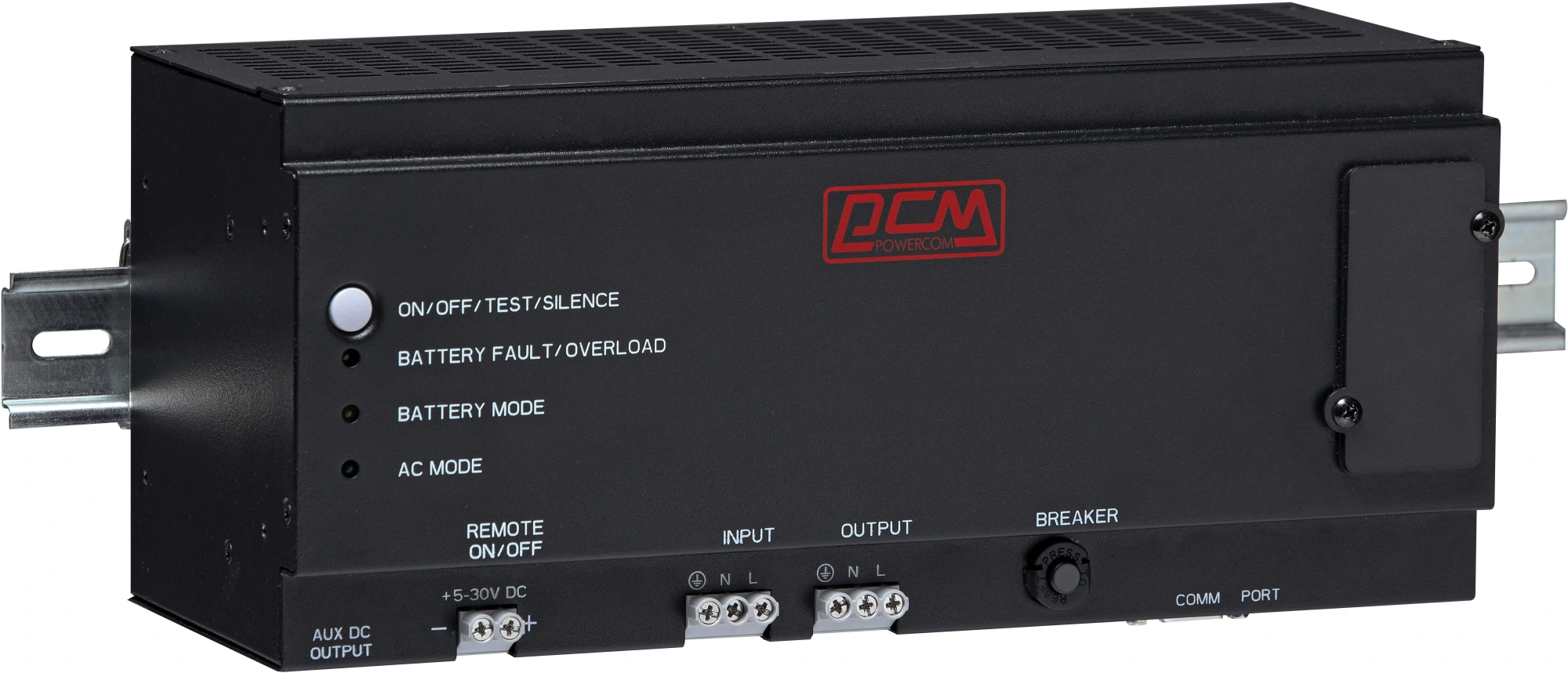 Источник бесперебойного питания Powercom DRU-1000 600Вт 1000ВА черный — миниатюра 3