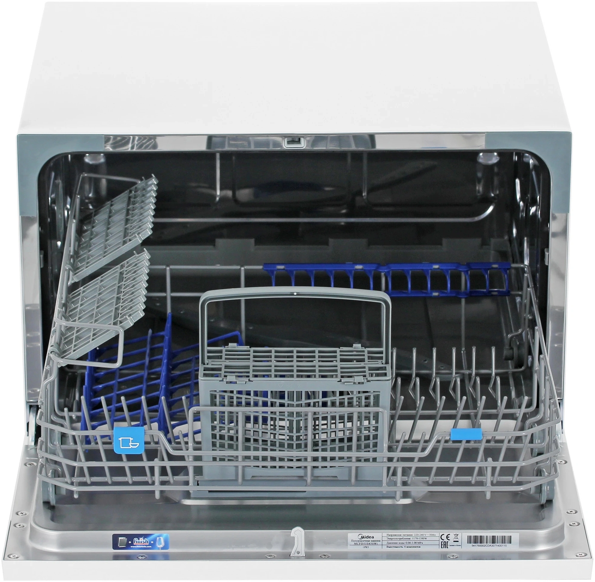 Посудомоечная машина Midea MCFD55S450Wi белый (компактная) — миниатюра 8