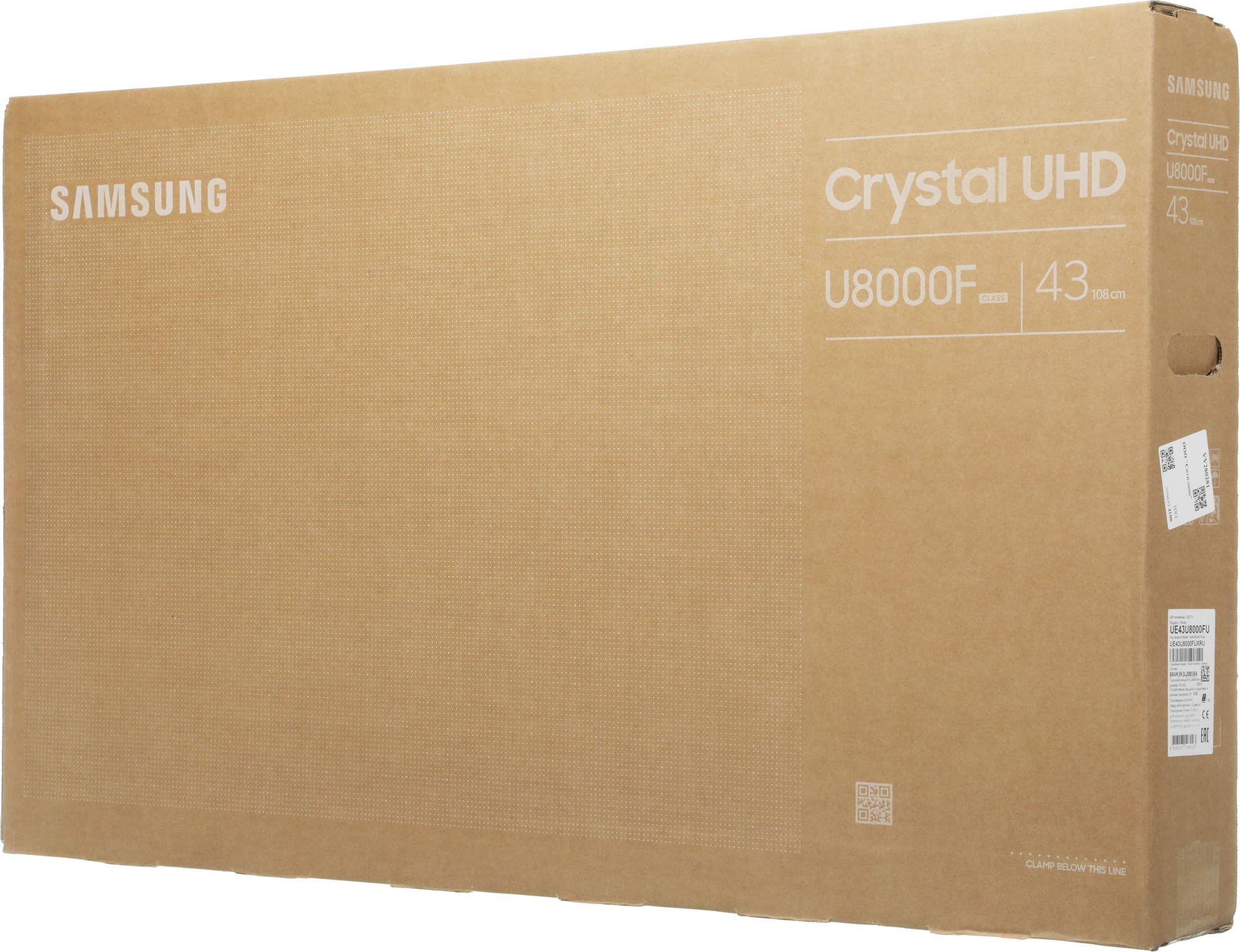 Телевизор LED Samsung 43" UE43U8000FUXRU черный 4K Ultra HD 60Hz DVB-T2 DVB-C DVB-S2 USB WiFi Smart TV — миниатюра 13