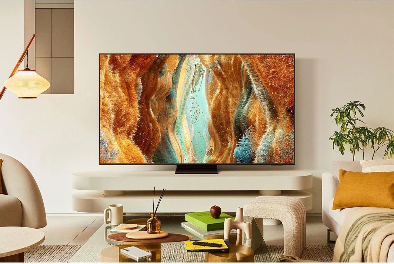 Телевизор QLED Samsung 55" QE55QN70FAUXRU Series 7 черный 4K Ultra HD 120Hz DVB-T2 DVB-C DVB-S2 USB WiFi Smart TV — миниатюра 5