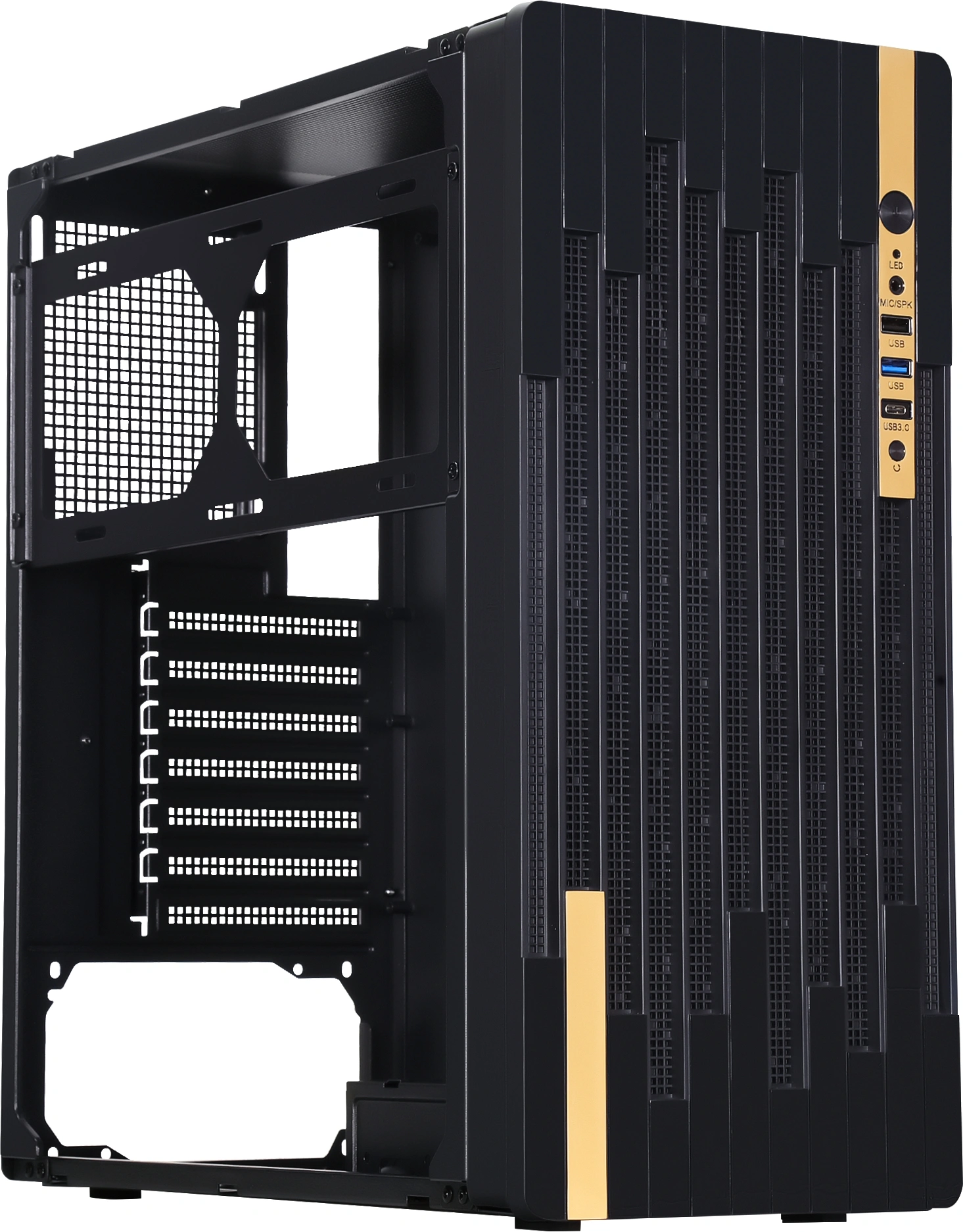 Корпус Accord ACC-188R2 черный без БП ATX 6x120mm 2xUSB2.0 1xUSB3.0 audio — миниатюра 6