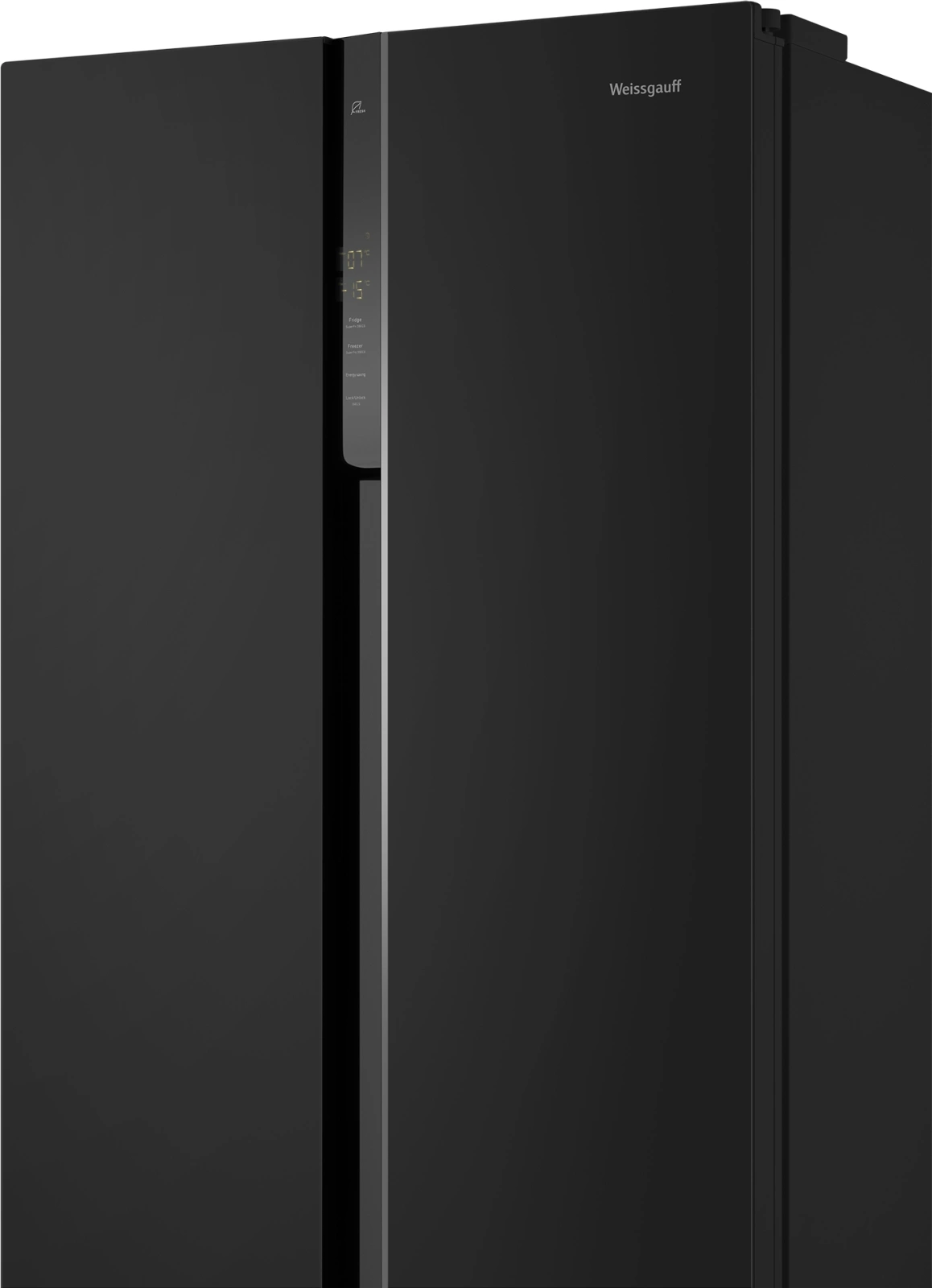 Холодильник Weissgauff WSBS 500 Inverter NoFrost 2-хкамерн. черный стекло инвертер — миниатюра 8