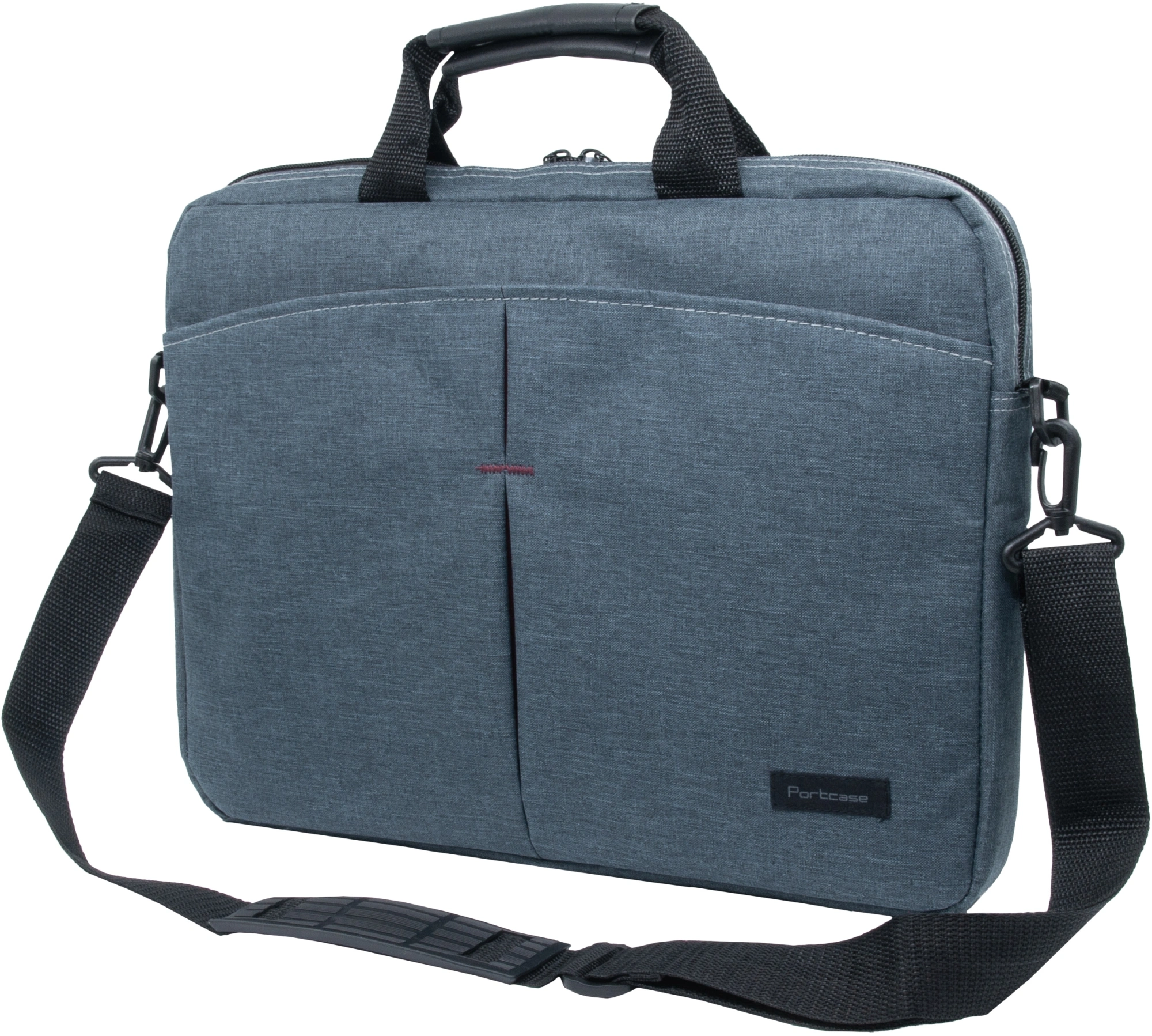 Сумка для ноутбука 15.6" Portcase KCB-162 серый нейлон/полиэстер (KCB-162 GREY) — фото 1