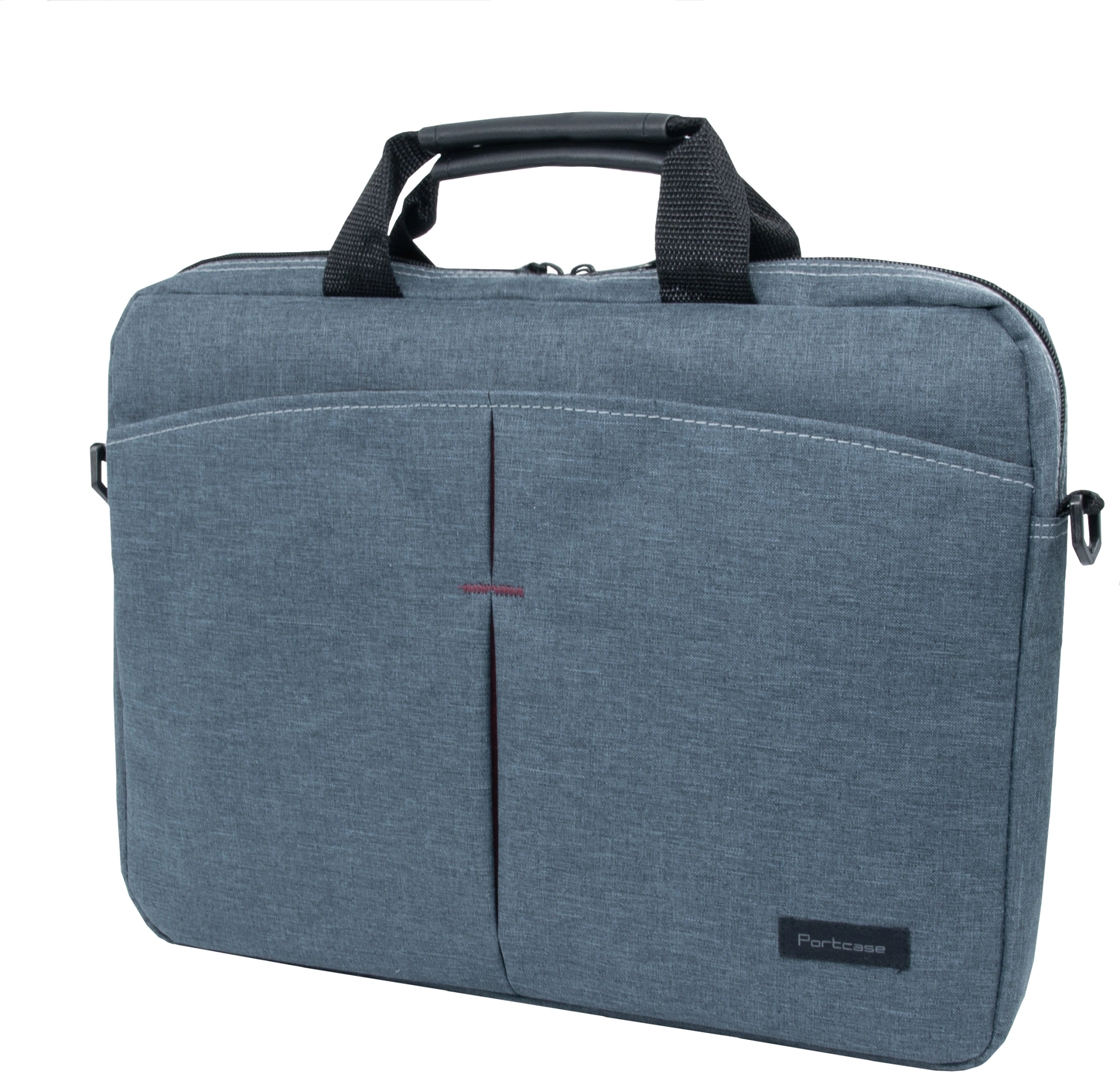 Сумка для ноутбука 15.6" Portcase KCB-162 серый нейлон/полиэстер (KCB-162 GREY) — миниатюра 3