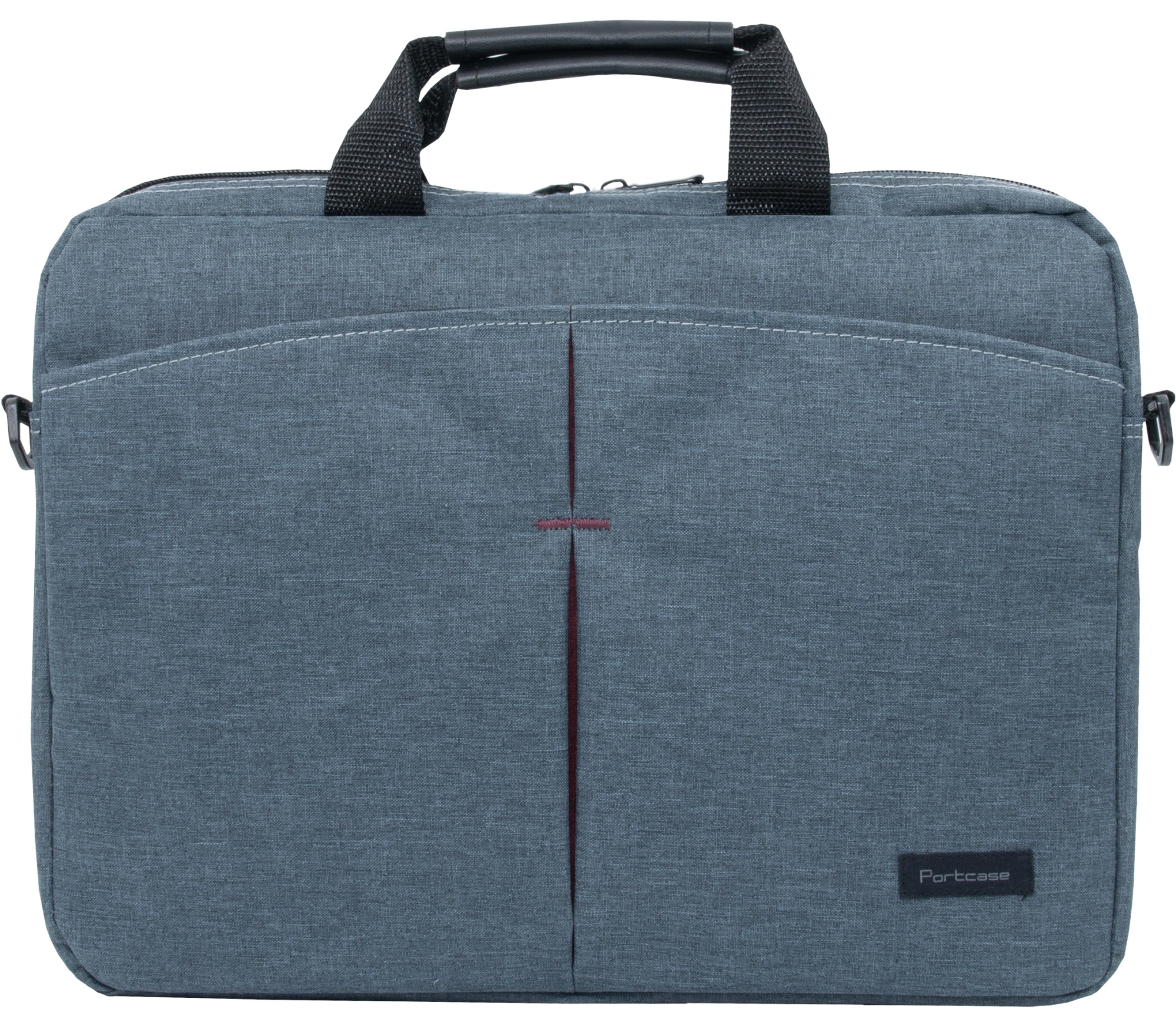Сумка для ноутбука 15.6" Portcase KCB-162 серый нейлон/полиэстер (KCB-162 GREY) — миниатюра 4