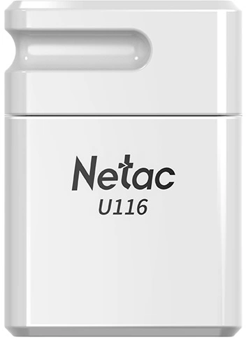 Флеш Диск Netac 128GB U116 NT03U116N-128G-32WH USB3.2 белый — фото 1