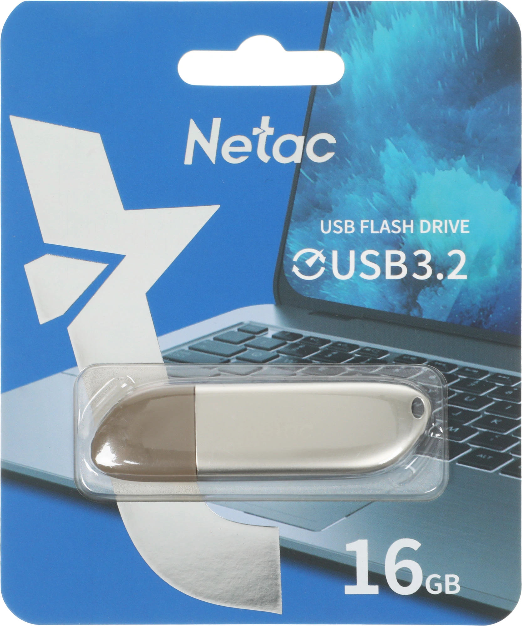 Флеш Диск Netac 16GB U352 NT03U352N-016G-32PN USB3.0 серебристый — миниатюра 6