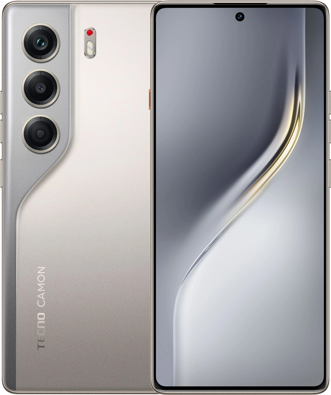 Смартфон Tecno Camon 40 256Gb 8Gb титан моноблок (CM5 256+8 SANDY TITANIUM)