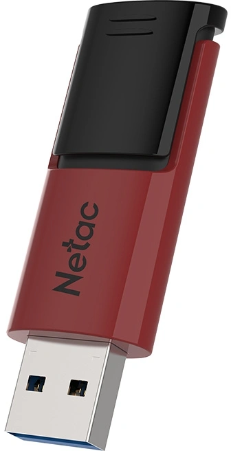 Флеш Диск Netac 128GB U182 NT03U182N-128G-32RE USB3.2 красный/черный — миниатюра 2
