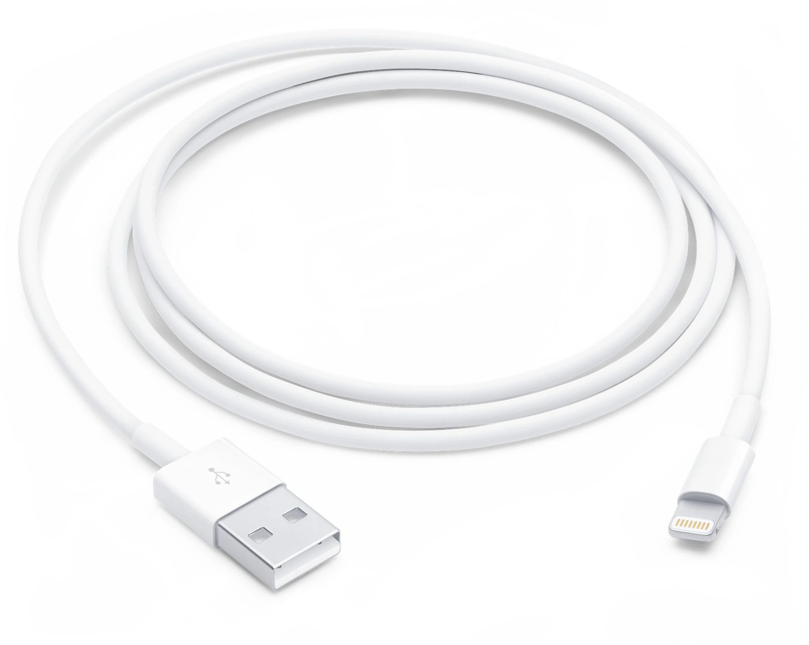 Кабель Apple A1480 MUQW3ZM/A USB (m)-Lightning (m) 1м белый — фото 1