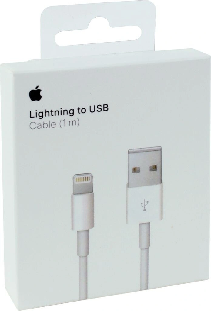 Кабель Apple A1480 MUQW3ZM/A USB (m)-Lightning (m) 1м белый — миниатюра 5