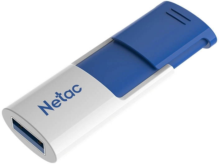 Флеш Диск Netac 128GB U182 NT03U182N-128G-32BL USB3.2 синий/белый — миниатюра 3