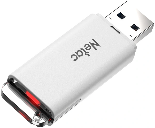 Флеш Диск Netac 16GB U185 NT03U185N-016G-32WH USB3.0 белый — миниатюра 5