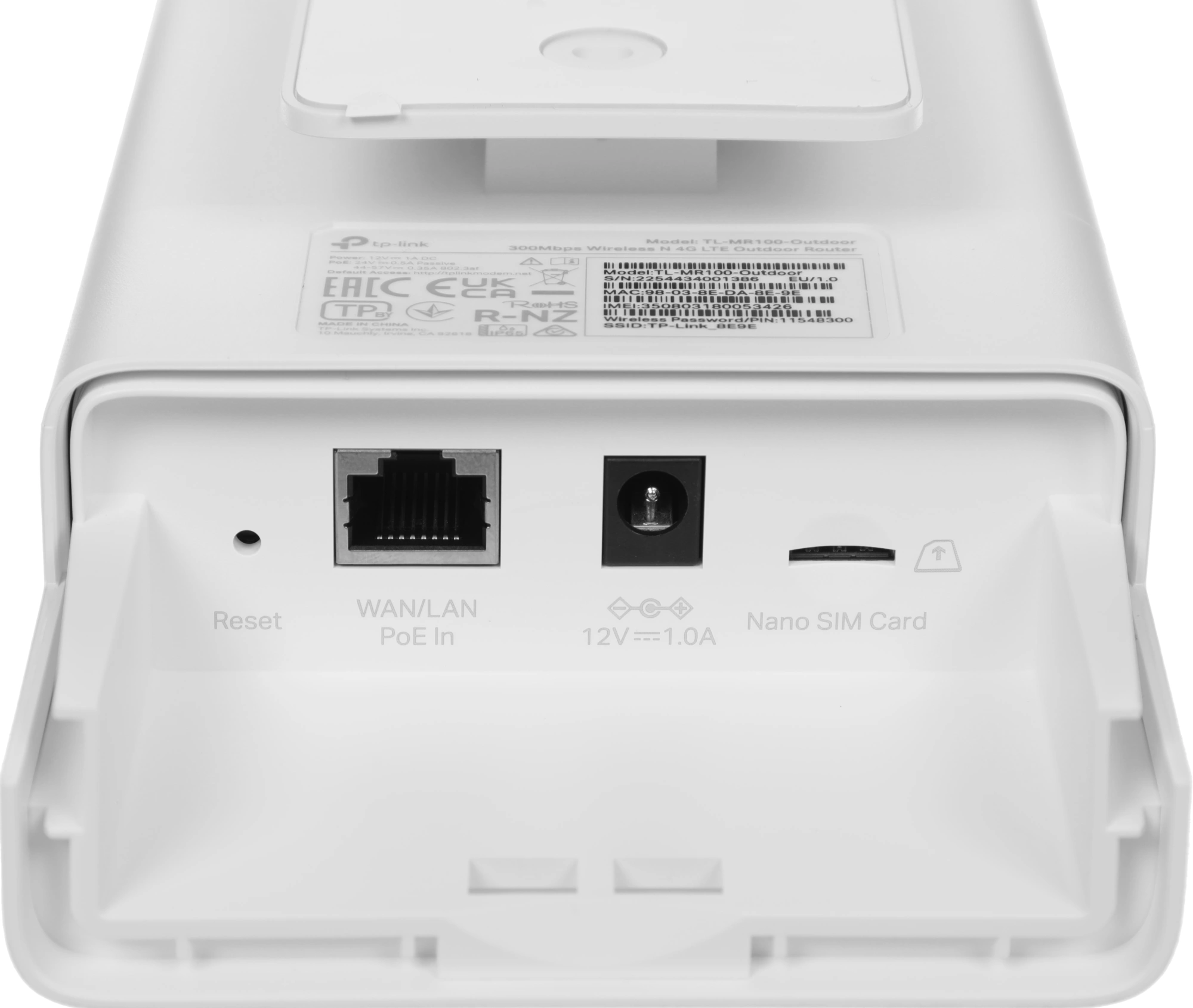 Роутер беспроводной TP-Link TL-MR100-Outdoor N300 10/100BASE-TX/3G/4G белый — миниатюра 7