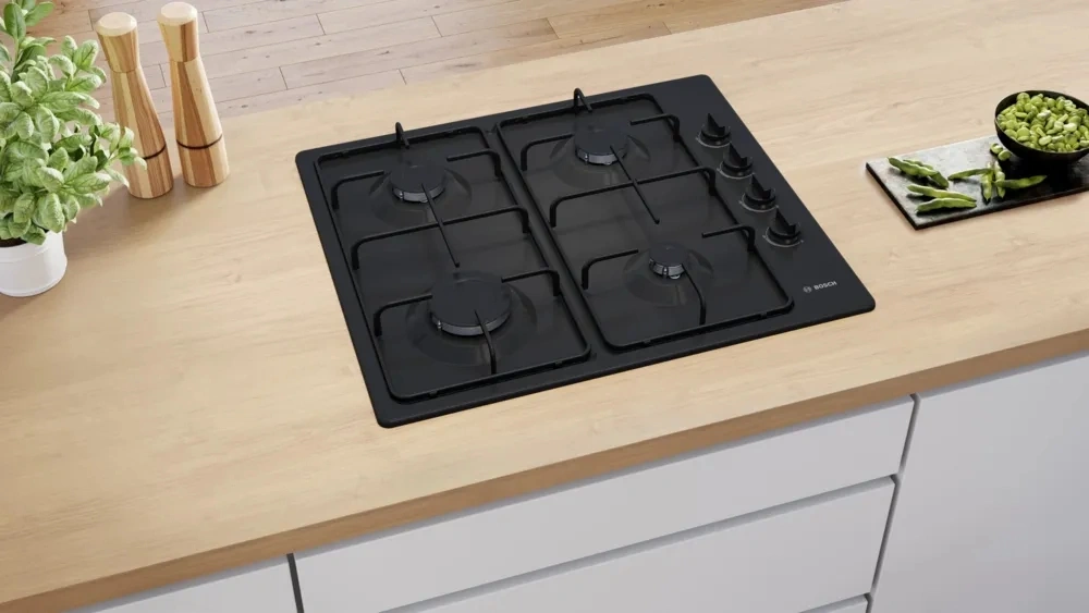 Газовая варочная поверхность Bosch PBP6C6K80Q черный — миниатюра 5