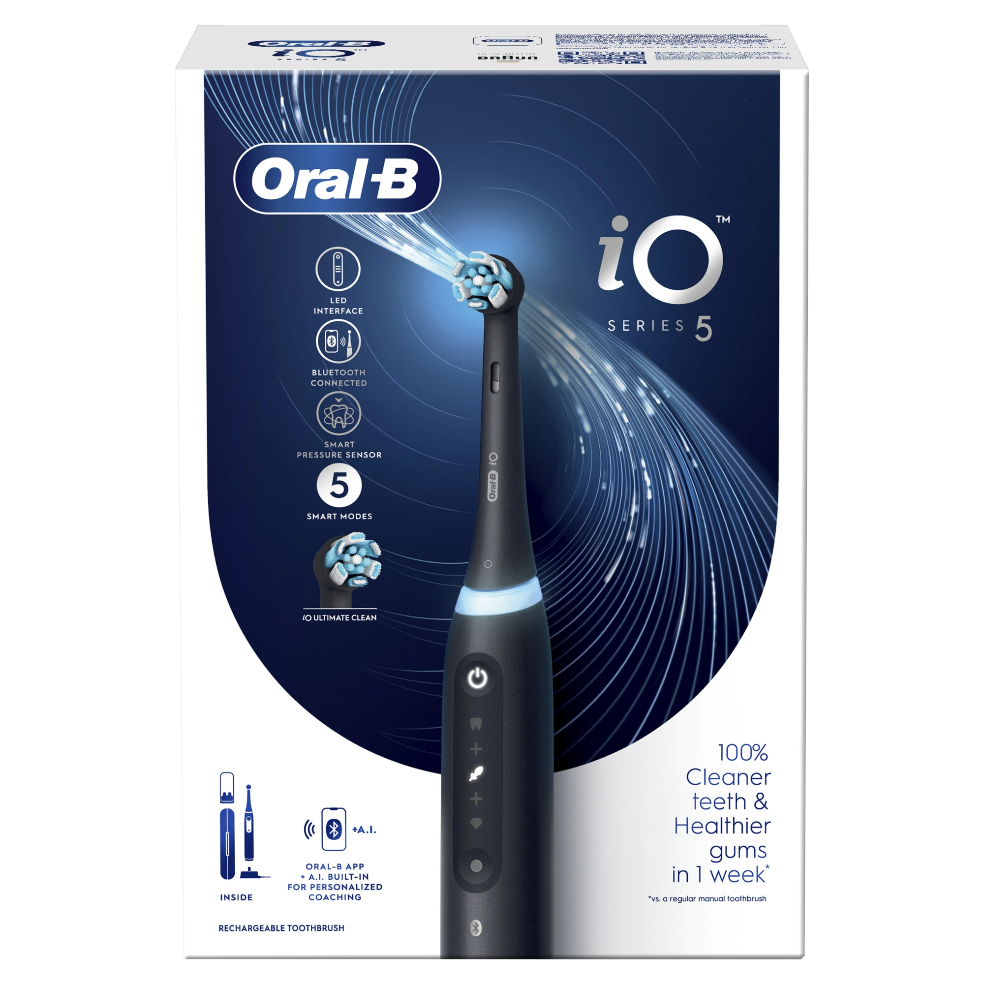 Зубная щетка электрическая Oral-B iO Series 5 iOG5.1B6.2DK черный — миниатюра 4