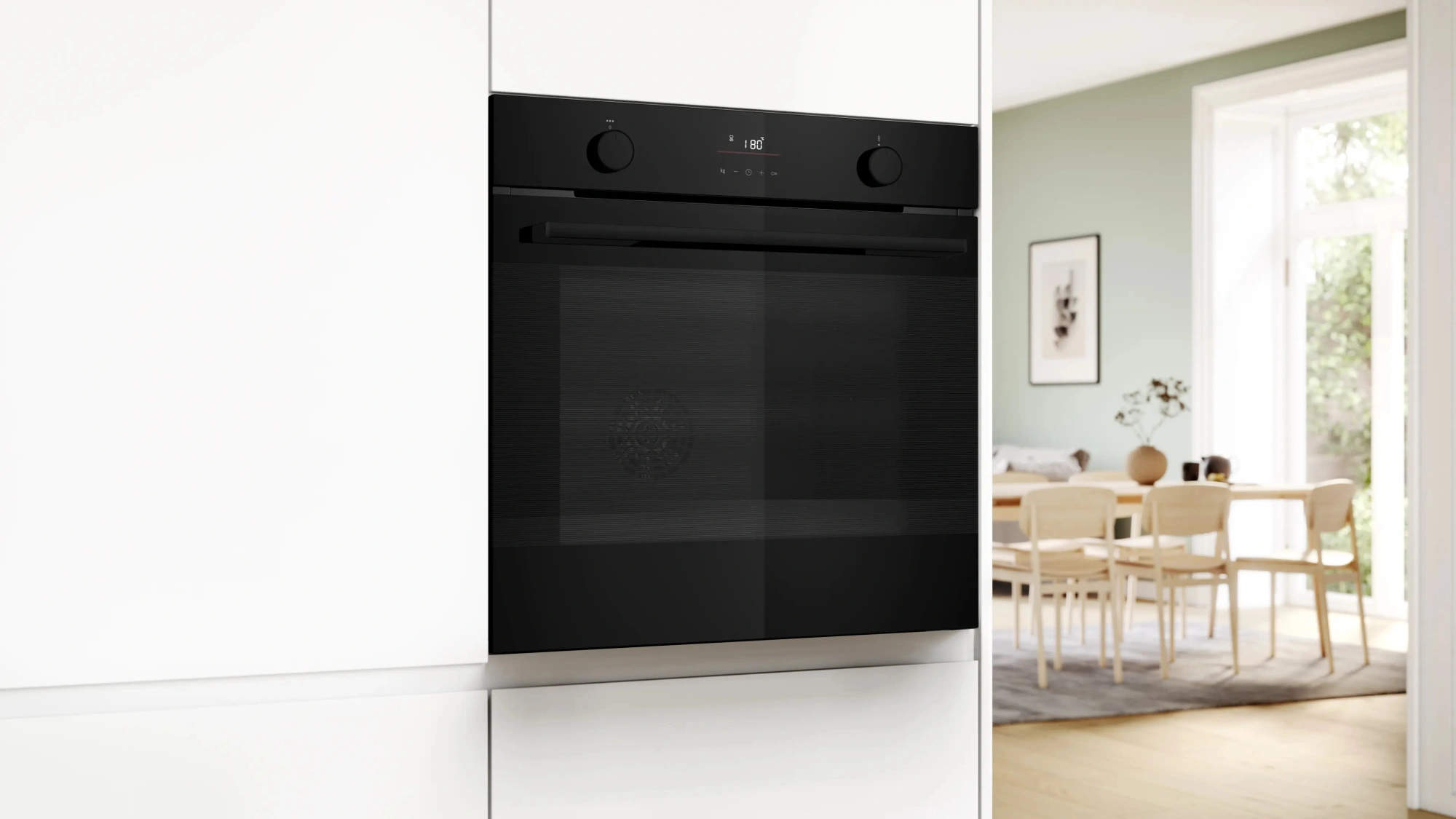 Духовой шкаф Электрический Bosch Serie 4 HUA736EA0T черный — миниатюра 2
