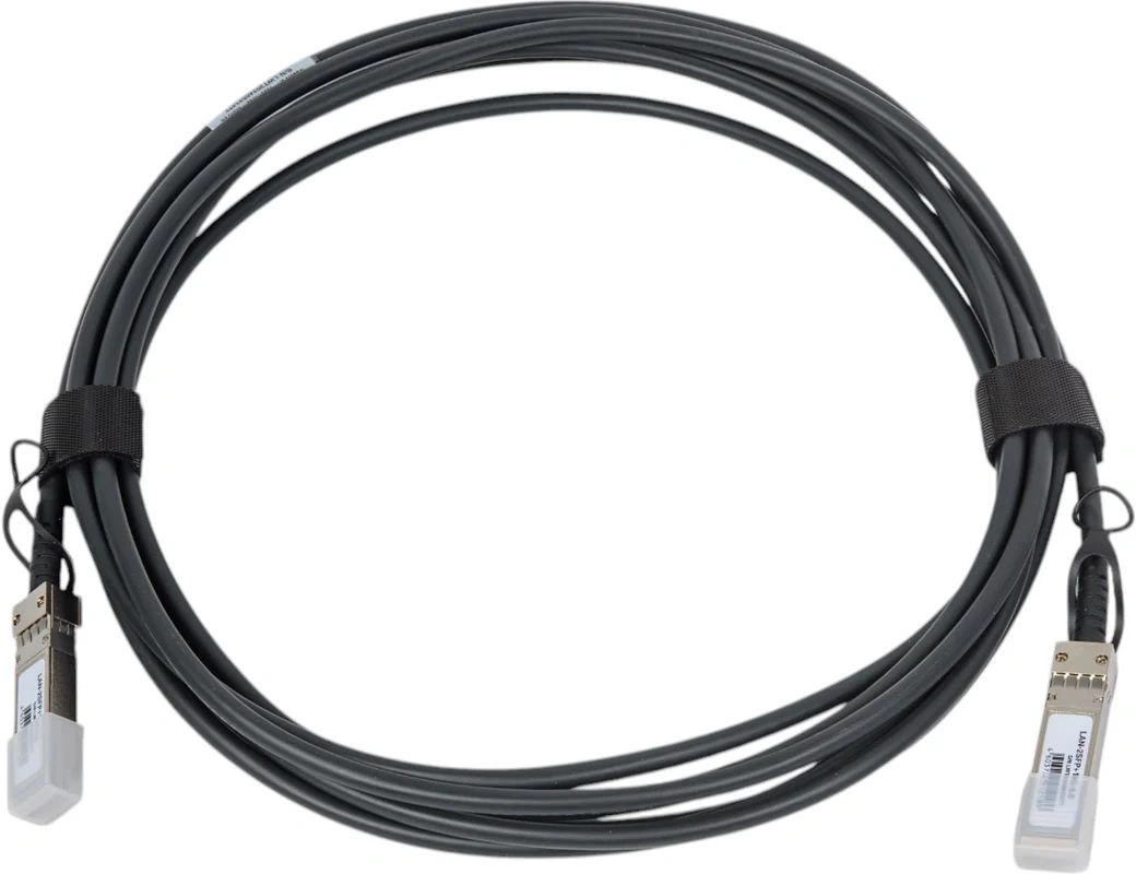 Сборка кабельная Lanmaster LAN-2SFP+10G-5.0 SFP+-SFP+ 5м черный — фото 1