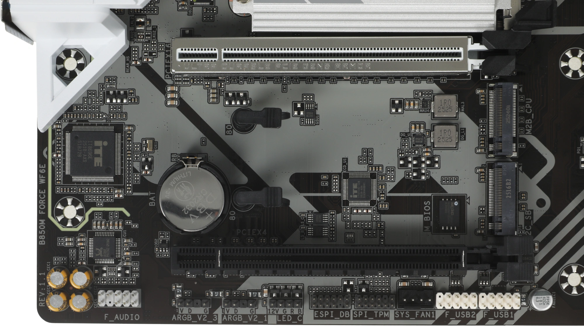 Материнская плата Gigabyte B850M FORCE WIFI6E Socket AM5 AMD B850 2xDDR5 mATX AC`97 8ch(7.1) 2.5Gg RAID+HDMI+DP — миниатюра 12