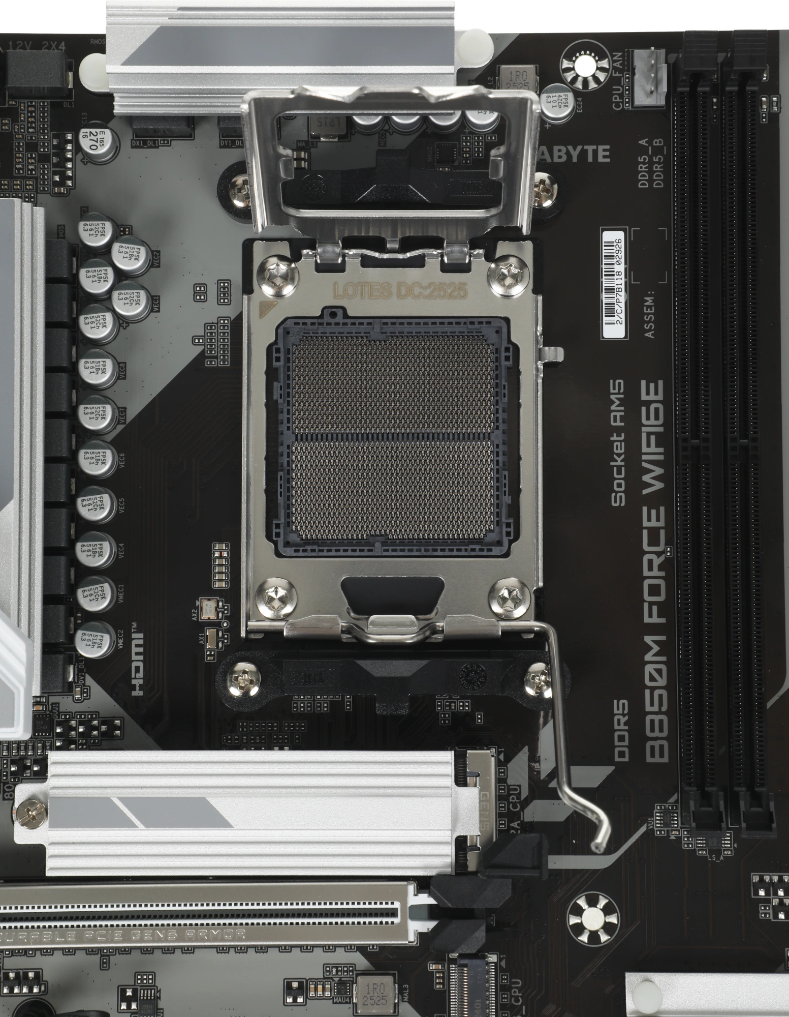 Материнская плата Gigabyte B850M FORCE WIFI6E Socket AM5 AMD B850 2xDDR5 mATX AC`97 8ch(7.1) 2.5Gg RAID+HDMI+DP — миниатюра 16