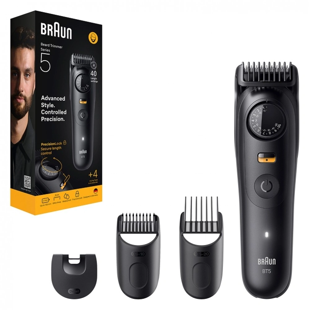 Триммер Braun Series 5 BT5520 черный (насадок в компл:3шт) — миниатюра 3