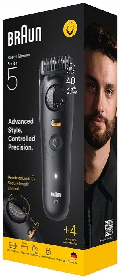 Триммер Braun Series 5 BT5520 черный (насадок в компл:3шт) — миниатюра 4