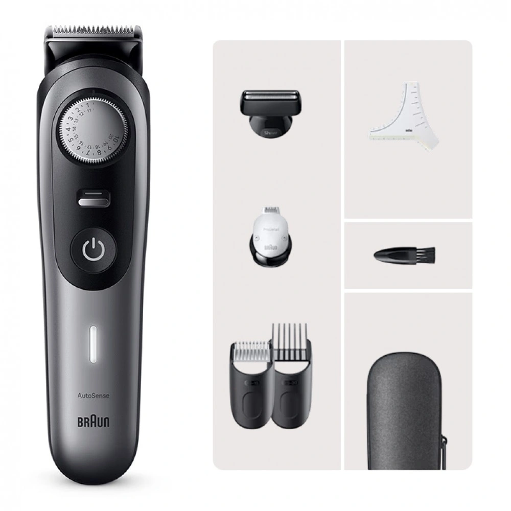 Триммер Braun BT9520 серебристый (насадок в компл:4шт) — миниатюра 2