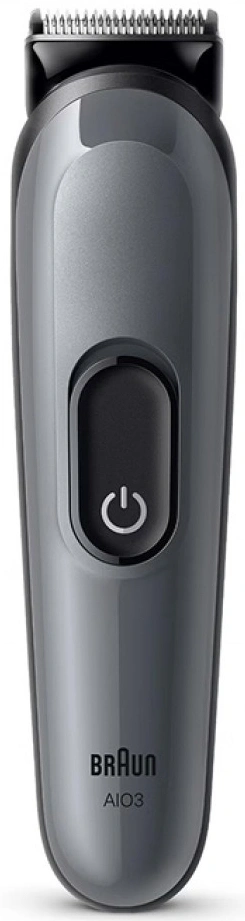 Триммер Braun AIO3500 серый (насадок в компл:3шт)
