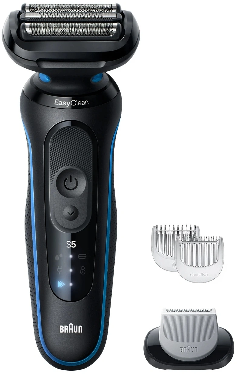 Бритва сетчатая Braun 52-B1600s реж.эл.:3 питан.:аккум. синий