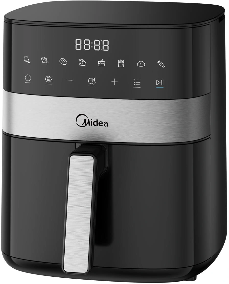 Аэрогриль Midea MAF-CN65E(WB) 6л 1700Вт черный/серебристый — миниатюра 2