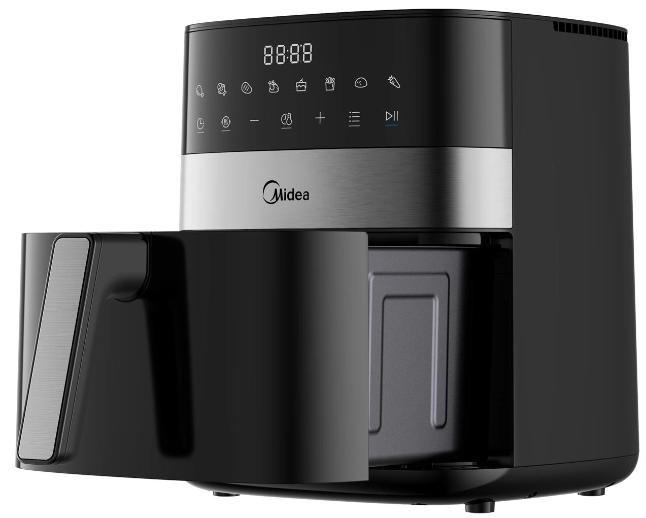 Аэрогриль Midea MAF-CN65E(WB) 6л 1700Вт черный/серебристый — миниатюра 8