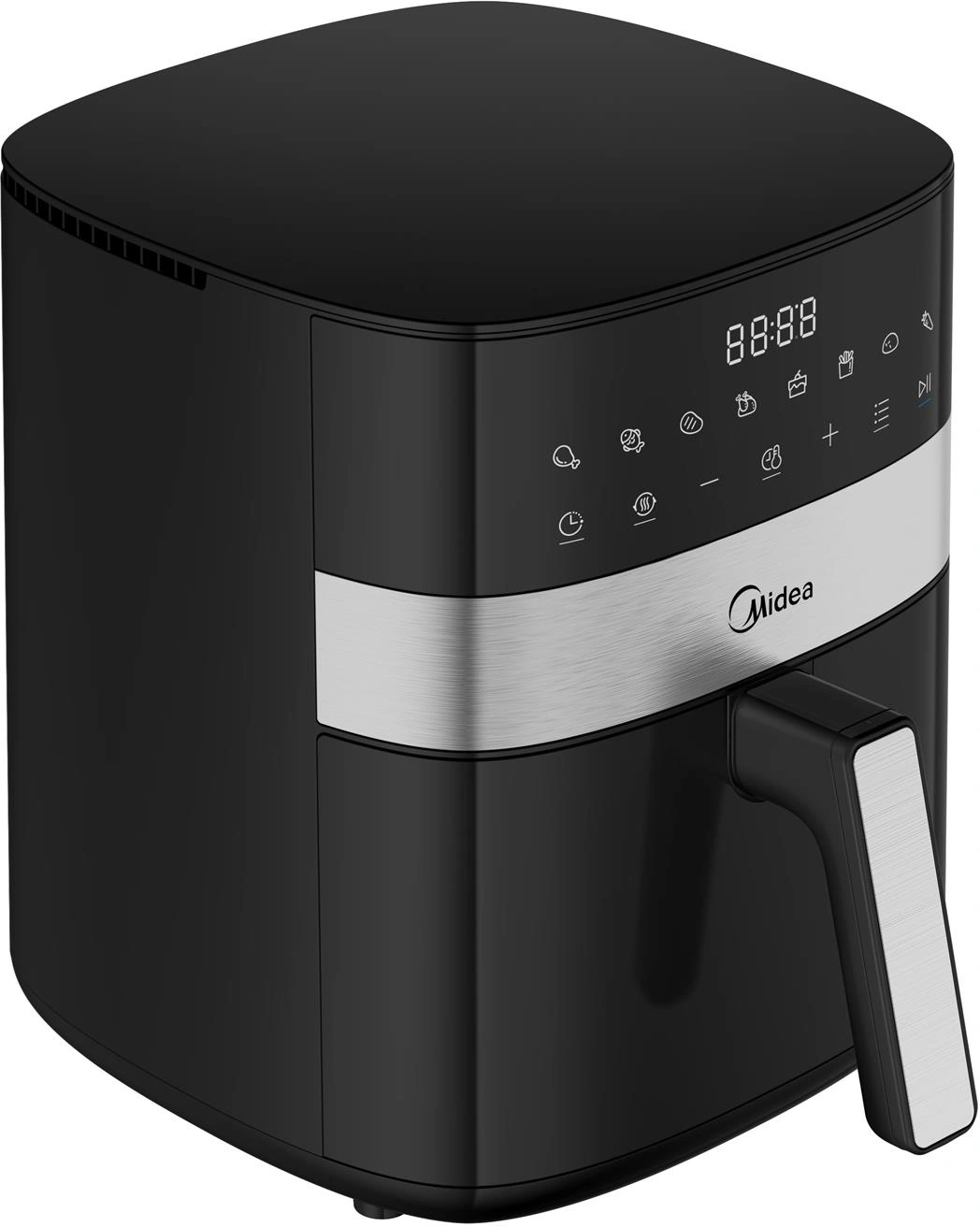 Аэрогриль Midea MAF-CN65E(WB) 6л 1700Вт черный/серебристый — миниатюра 3