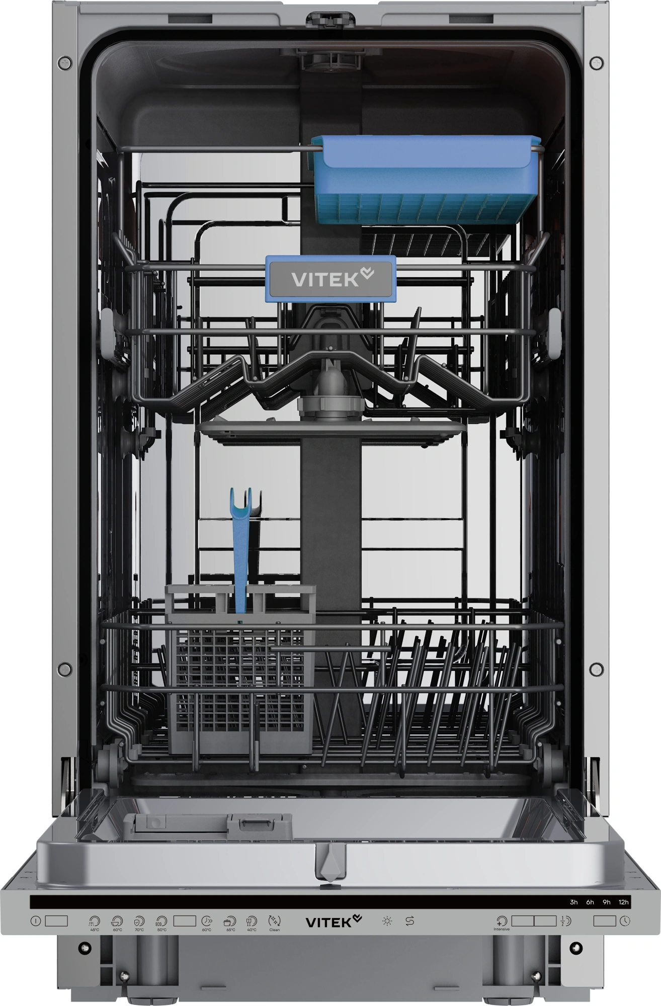 Посудомоечная машина встраив. Vitek VT-BD411 2100Вт узкая серебристый — миниатюра 5