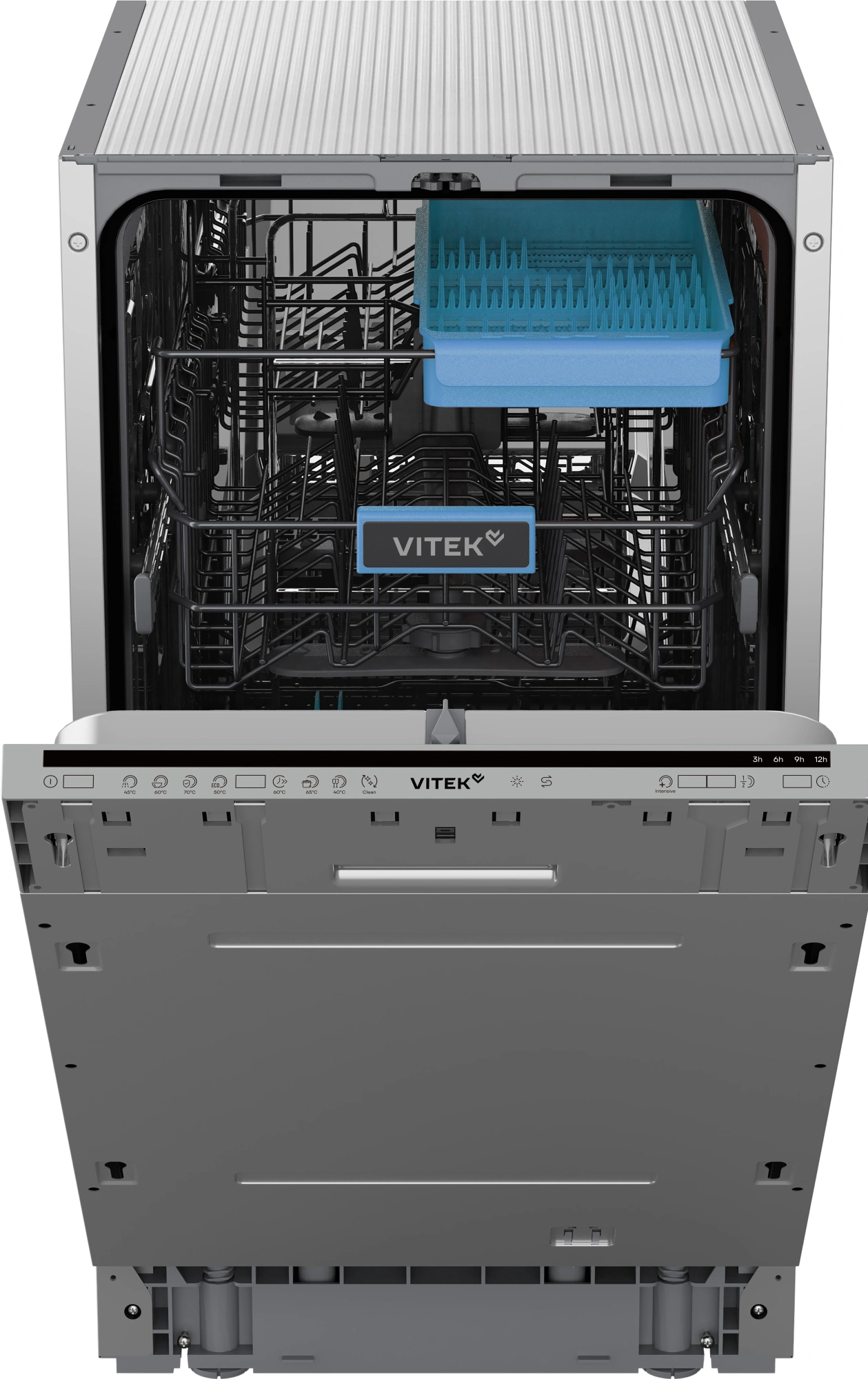 Посудомоечная машина встраив. Vitek VT-BD411 2100Вт узкая серебристый — миниатюра 3