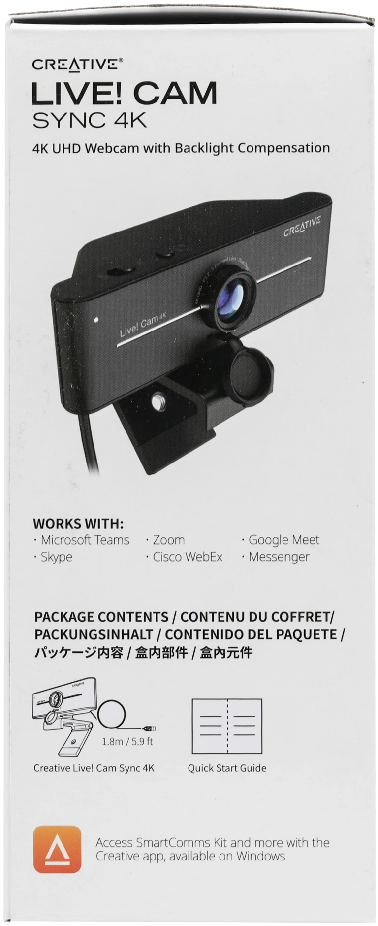 Камера Web Creative Live! Cam 4K VF0990 черный 8Mpix (3840x2160) USB2.0 с микрофоном (73VF099000000) — миниатюра 14