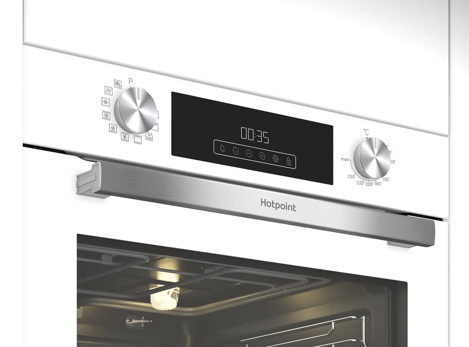 Духовой шкаф Электрический Hotpoint HFE8 1221 H WH белый — миниатюра 4