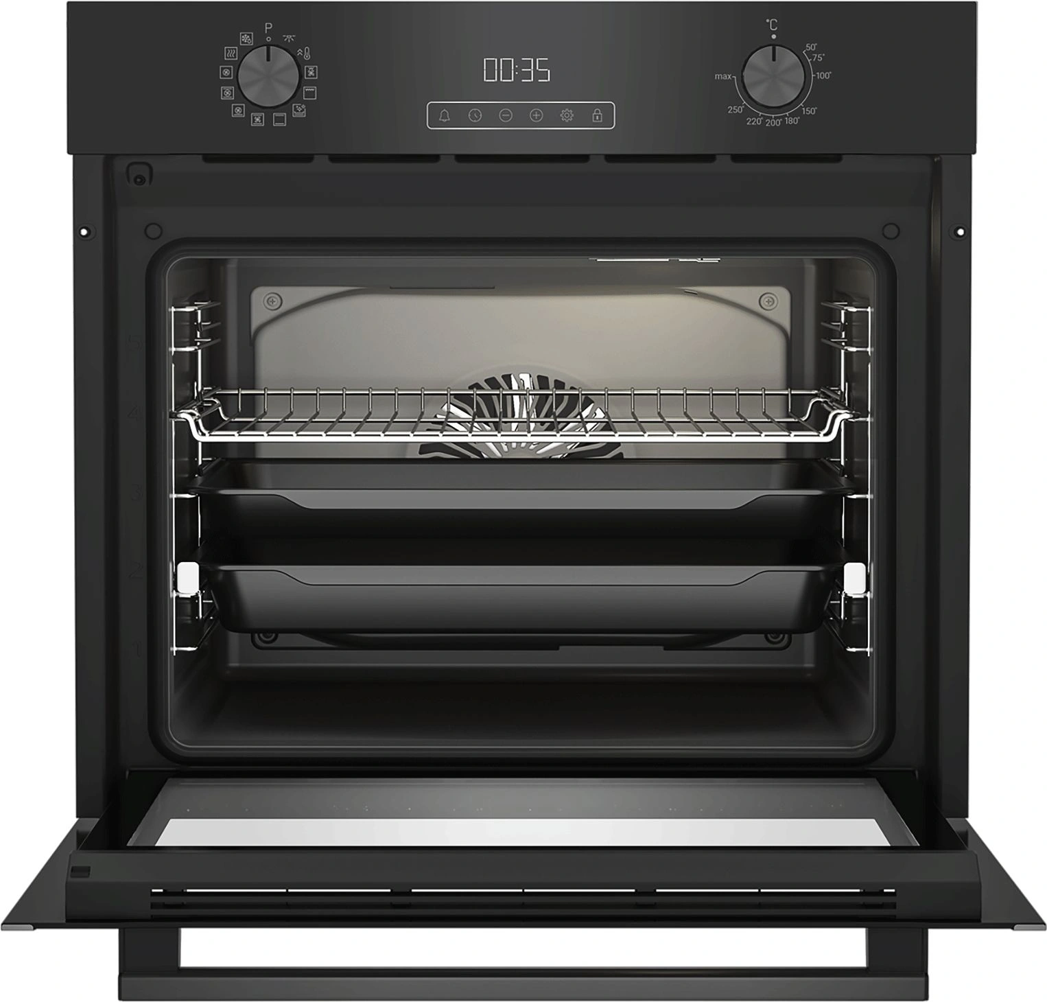 Духовой шкаф Электрический Hotpoint HFE9 1231 JSH BLG черный — миниатюра 2