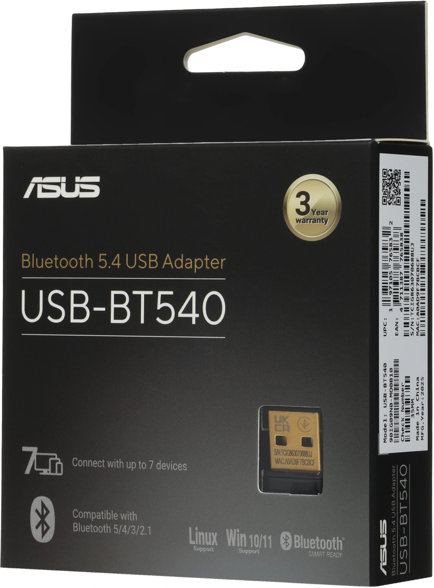 Сетевой адаптер Bluetooth Asus USB-BT540 USB 2.0 — миниатюра 10