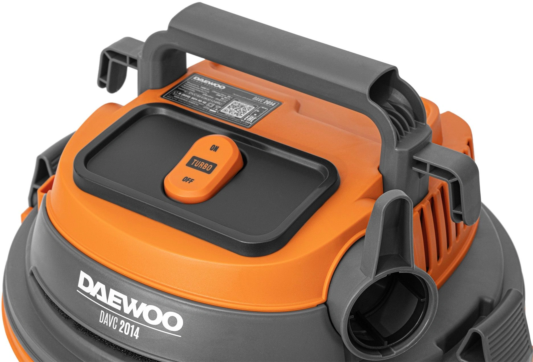 Строительный пылесос Daewoo DAVC 2014 1400Вт (уборка: сухая/влажная/выдув/сбор воды) оранжевый — миниатюра 11