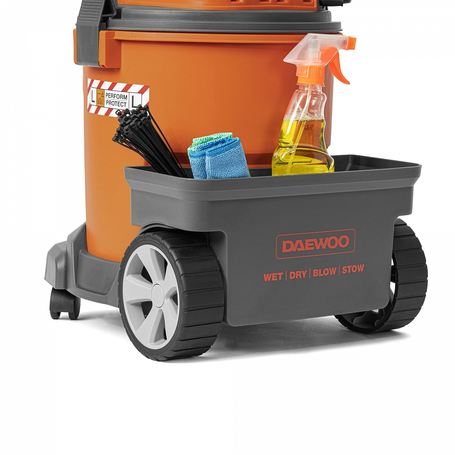 Строительный пылесос Daewoo DAVC 2514S 1400Вт (уборка: сухая/влажная/выдув/сбор воды) серый — миниатюра 20