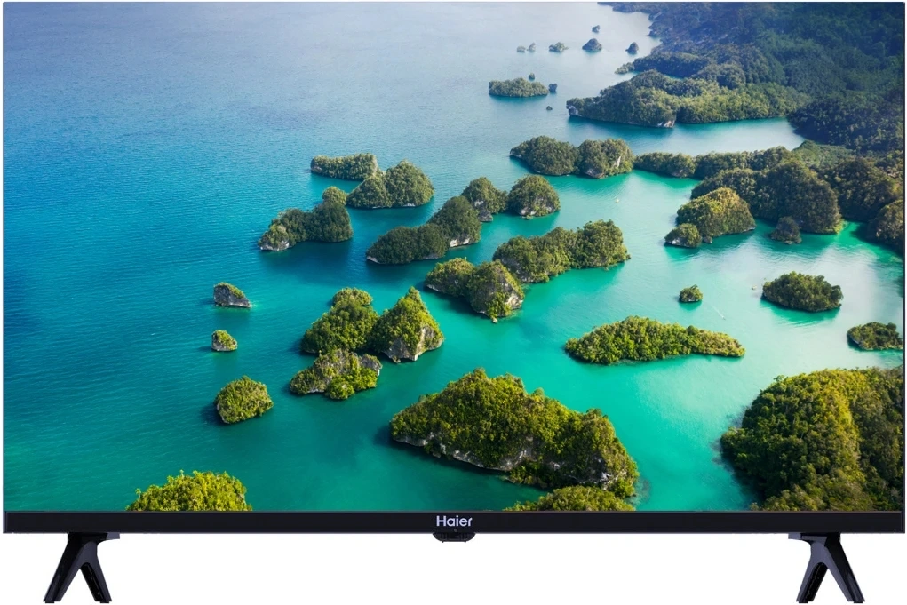 Телевизор LED Haier 32" LED S2 Frameless черный FULL HD 60Hz DVB-T DVB-T2 DVB-C DVB-S DVB-S2 USB WiFi Smart TV (RUS) — фото 1
