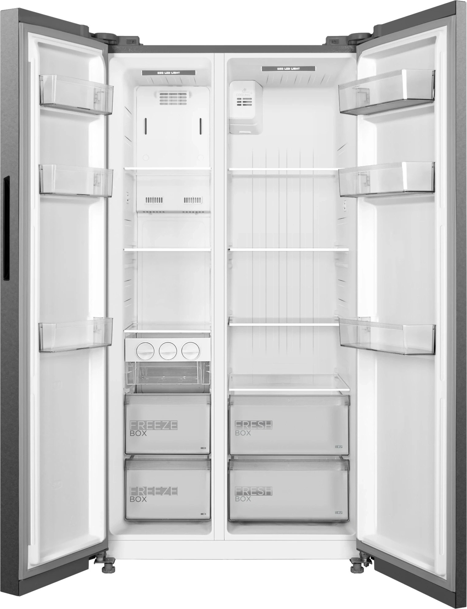 Холодильник Midea MDRS710FGE46 2-хкамерн. нержавеющая сталь инвертер — миниатюра 2