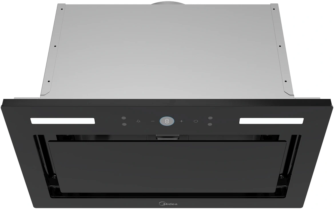 Вытяжка встраиваемая Midea MH60I530GB черный управление: сенсорное (1 мотор) — миниатюра 2