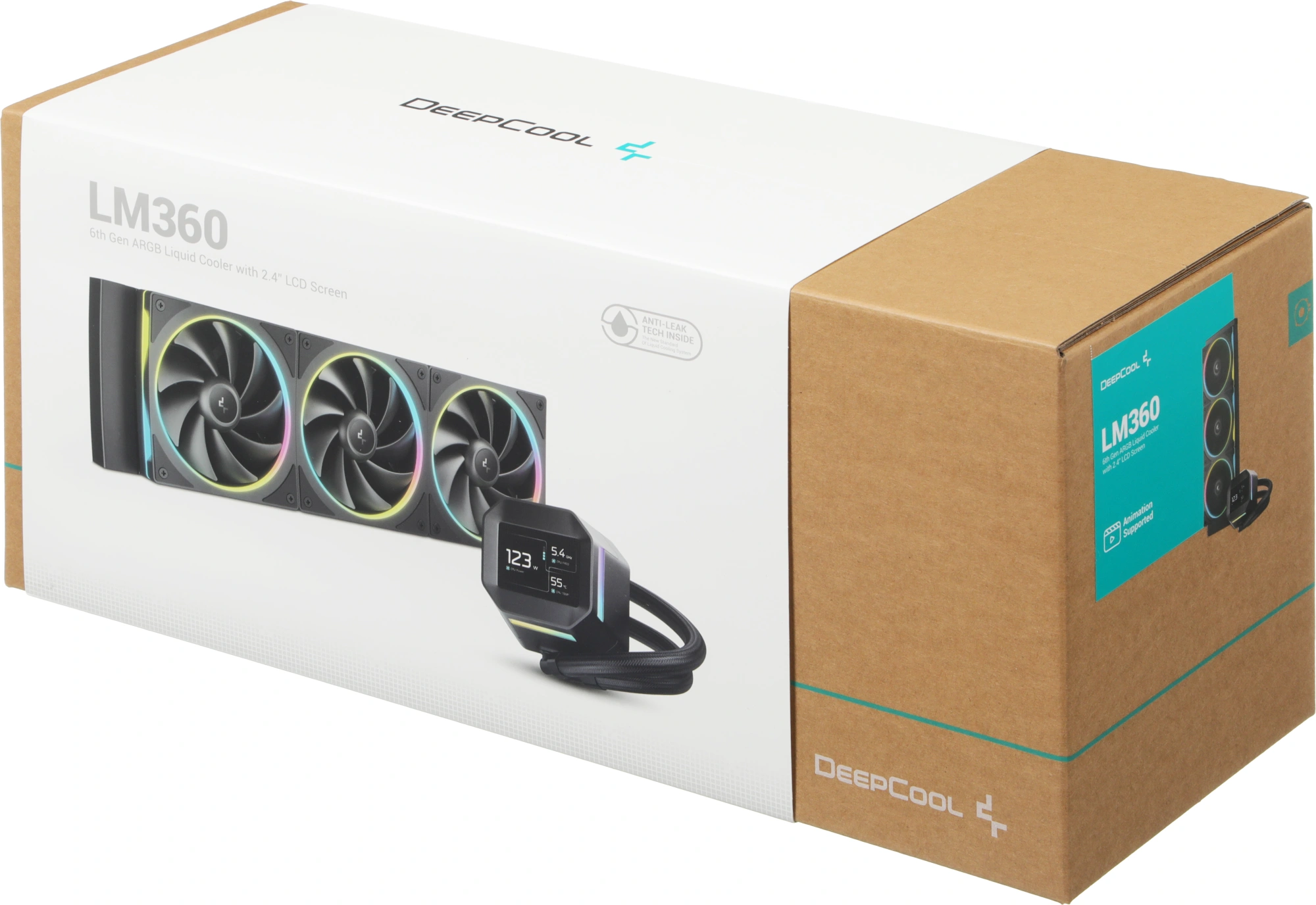 Система водяного охлаждения Deepcool LM360 ARGB Soc-AM5/AM4/1200/1700/1851 черный 4-pin 19-36dB Al LCD 250W 1729gr Ret (R-LM360-BKDMMC-1) — миниатюра 17