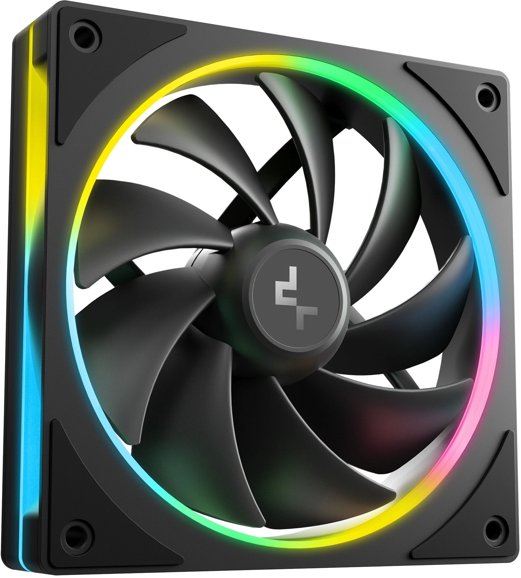 Вентилятор для корпуса Deepcool FL12 SE ARGB 120х120x25 черный 4-pin 28.67дБ (R-FL12SE-BKAPN1-G) Ret — миниатюра 2