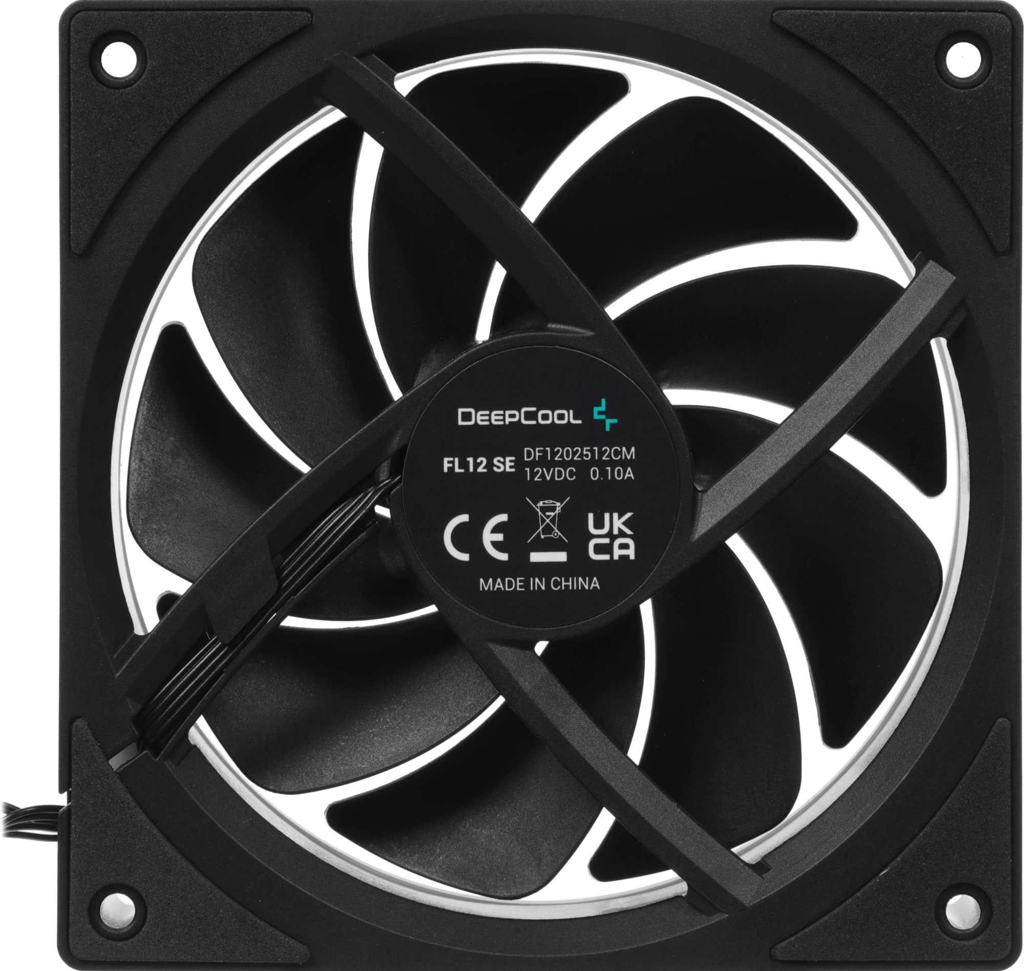 Вентилятор для корпуса Deepcool FL12 SE ARGB 120х120x25 черный 4-pin 28.67дБ (R-FL12SE-BKAPN1-G) Ret — миниатюра 12