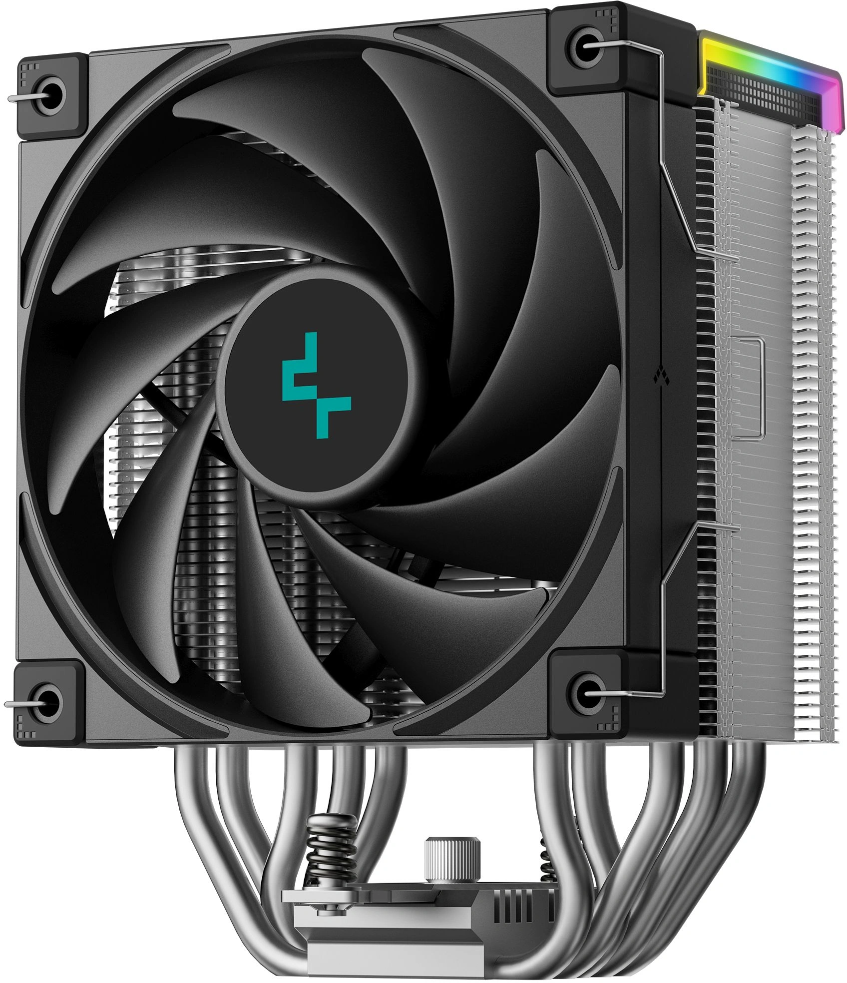 Устройство охлаждения(кулер) Deepcool AK500S Digital SE ARGB Soc-AM5/AM4/1200/1700/1851 черный 4-pin 28dB Al+Cu LCD 240W 864gr Ret (R-AK500S-BKADMN-GJD) — миниатюра 2