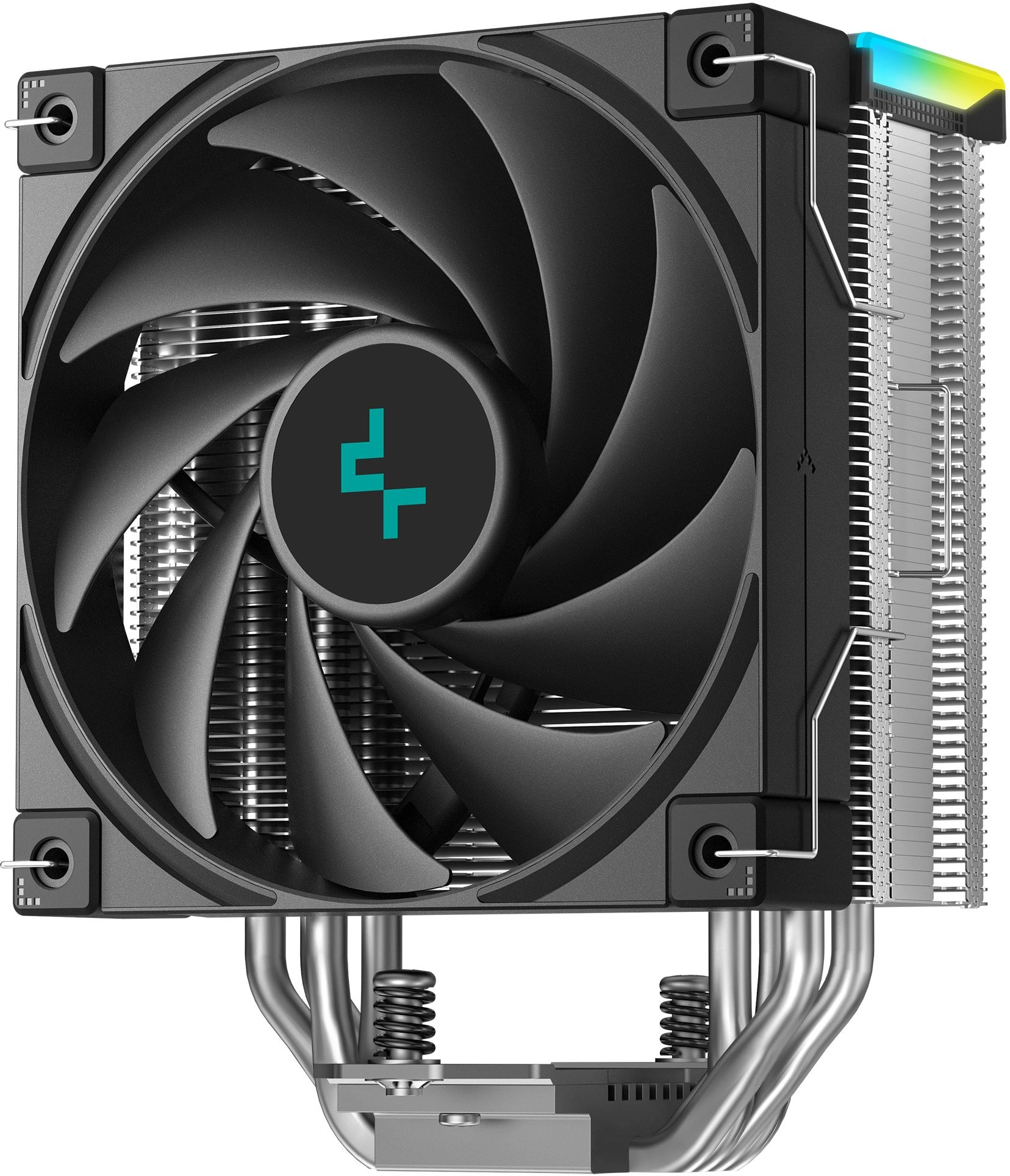 Устройство охлаждения(кулер) Deepcool AK400 Digital SE ARGB Soc-AM5/AM4/1200/1700/1851 черный 4-pin 19-28dB Al+Cu LCD 220W 812gr Ret (R-AK400-BKADMN-GJD) — миниатюра 2